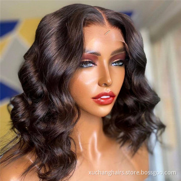 Cheap human hair lace wig vendor body wave frontal lace istanbul wig women transparent human hair short lace front wigs